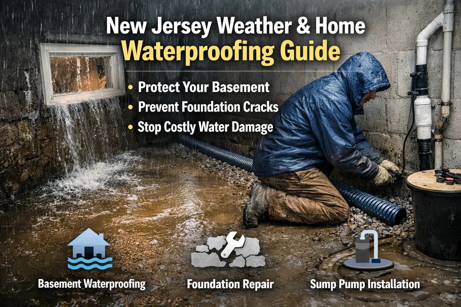 How Weather in New Jersey Affects Your Home’s Waterproofing Needs
