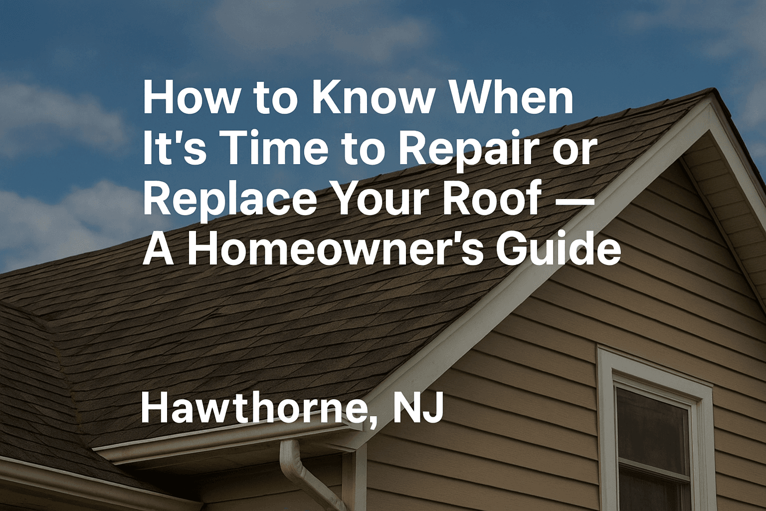 How to Know When It’s Time to Repair or Replace Your Roof — A Homeowner’s Guide
