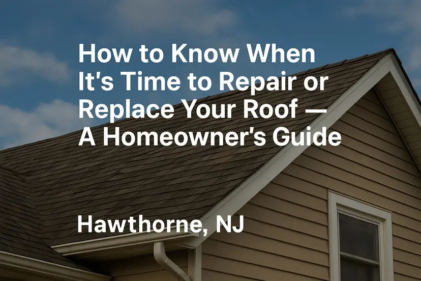 How to Know When It’s Time to Repair or Replace Your Roof — A Homeowner’s Guide